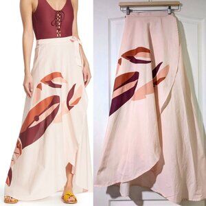 Onia | Amanda Wrap Skirt in Lobster Pink